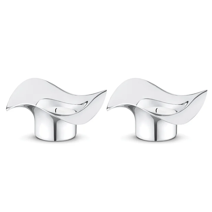 Georg Jensen - Cobra Porte-bougies à réchaud (set de 2)