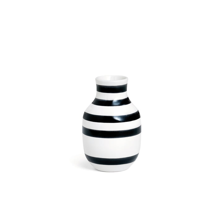 Omaggio Vase H 125 de Kähler Design en noir / blanc