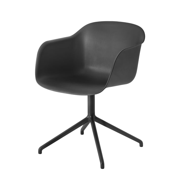 Fiber Chair Swivel Base de Muuto en noir