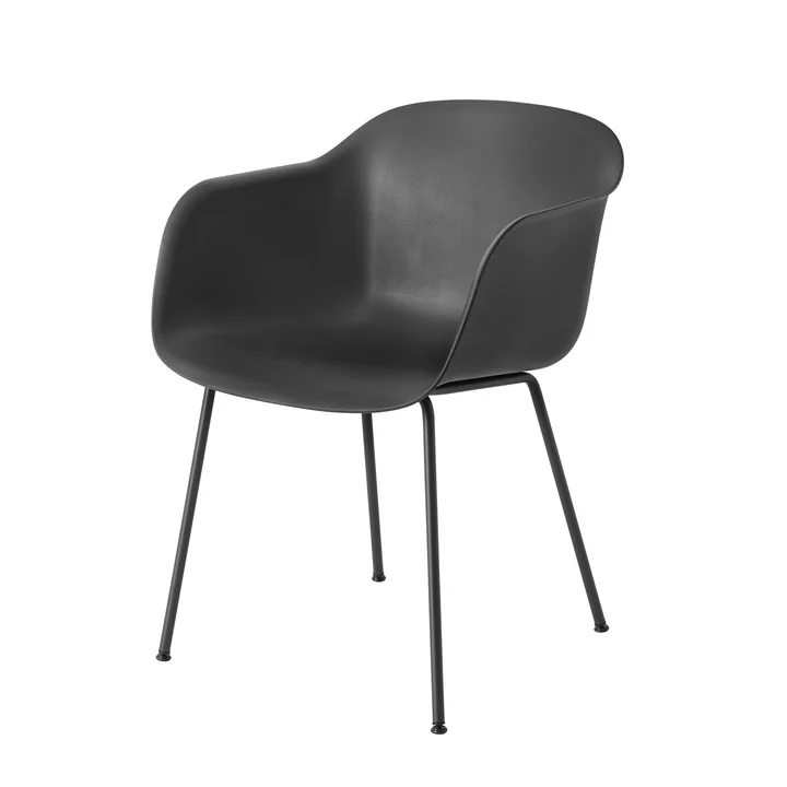 Fiber Chair Tube Base de Muuto en noir