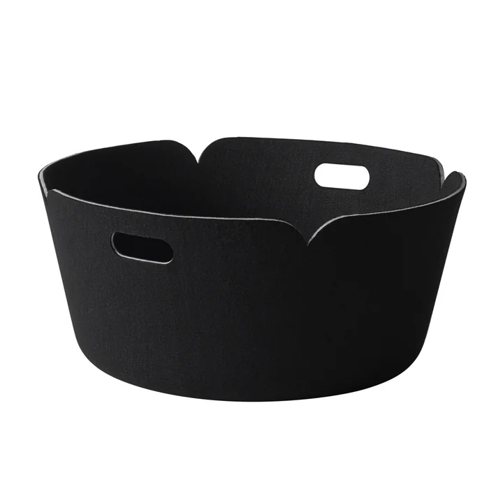 Muuto - Restore Panier de rangement rond, noir
