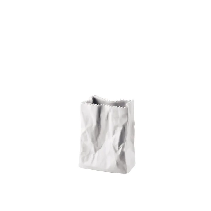 Rosenthal - Vase sachet 10 cm, blanc-mat poli