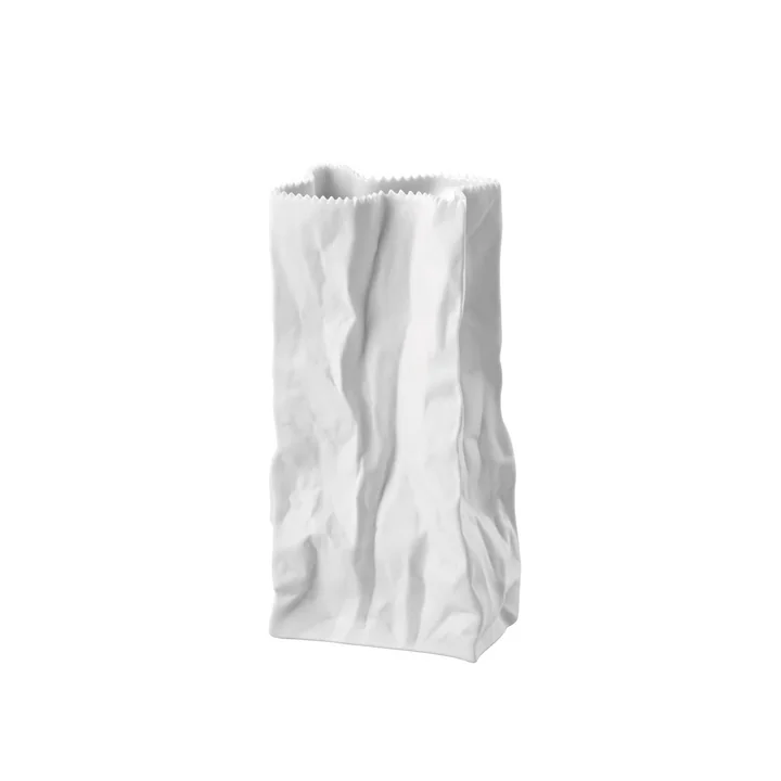 Rosenthal - Vase sachet 22 cm, blanc-mat poli