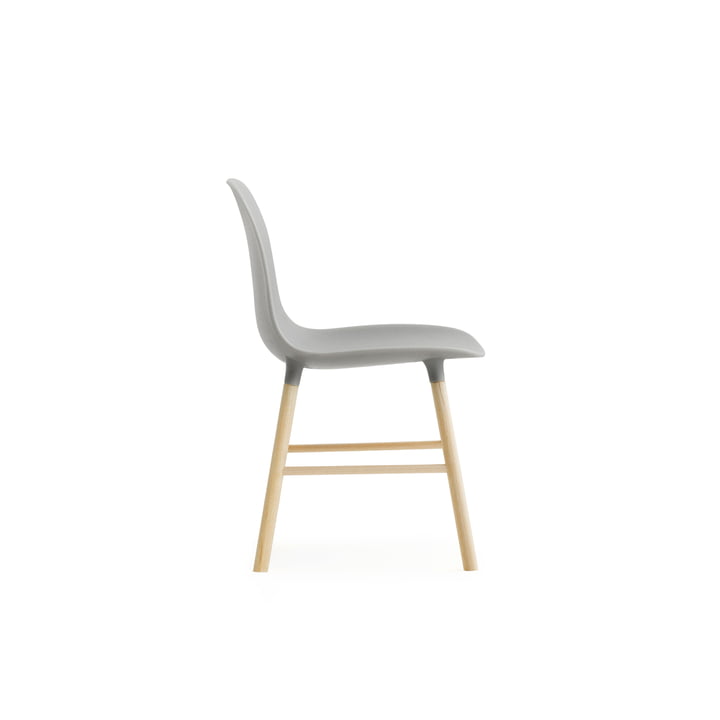 Form Chair Miniatur de Normann Copenhagen en chêne en gris