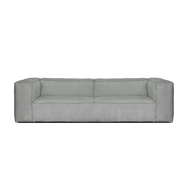 HAY - Mags Soft Canapé 2,5 places, combinaison 1, gris clair ( Hallingdal 130) / Coutures : gris foncé