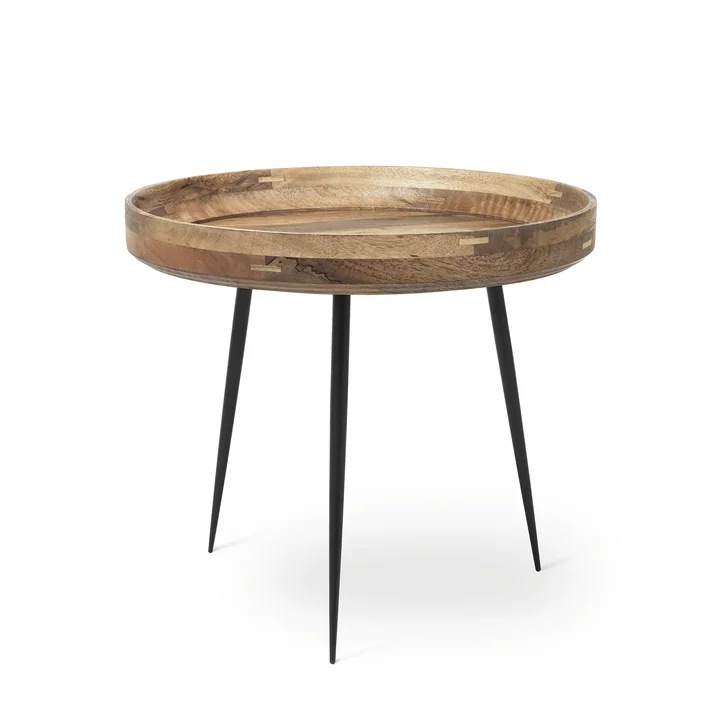 Bowl Table en grand de Mater en bois de manguier naturel