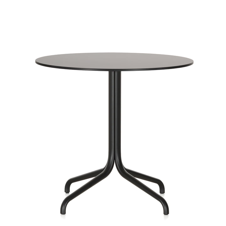 Table de bistrot Belleville, rond, Ø 79,6 cm par Vitra en noir