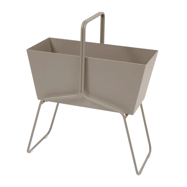 Fermob - Jardinière de fleurs haute Basket, muscade