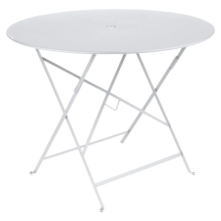 Bistro Table pliante Ø 96 cm de Fermob en blanc coton