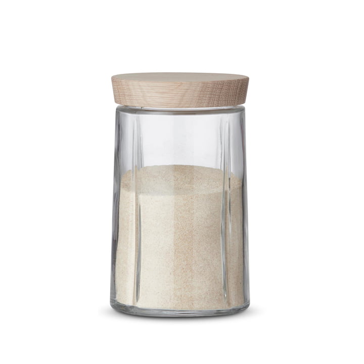 Rosendahl - Grand Cru bocaux en verre avec couvercle en chêne, 1,0 litre