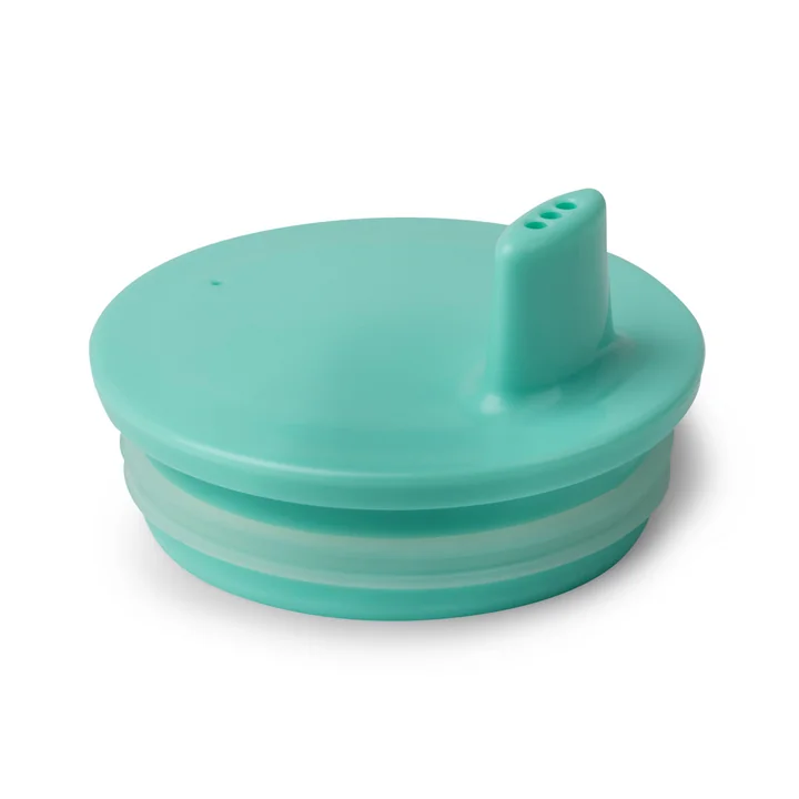 AJ Couvercle de gobelet de Design Letters en turquoise