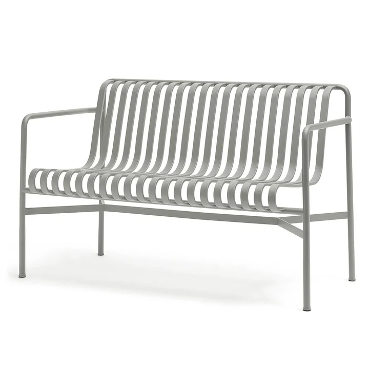 Le site Palissade Dining Bench de HAY en gris clair