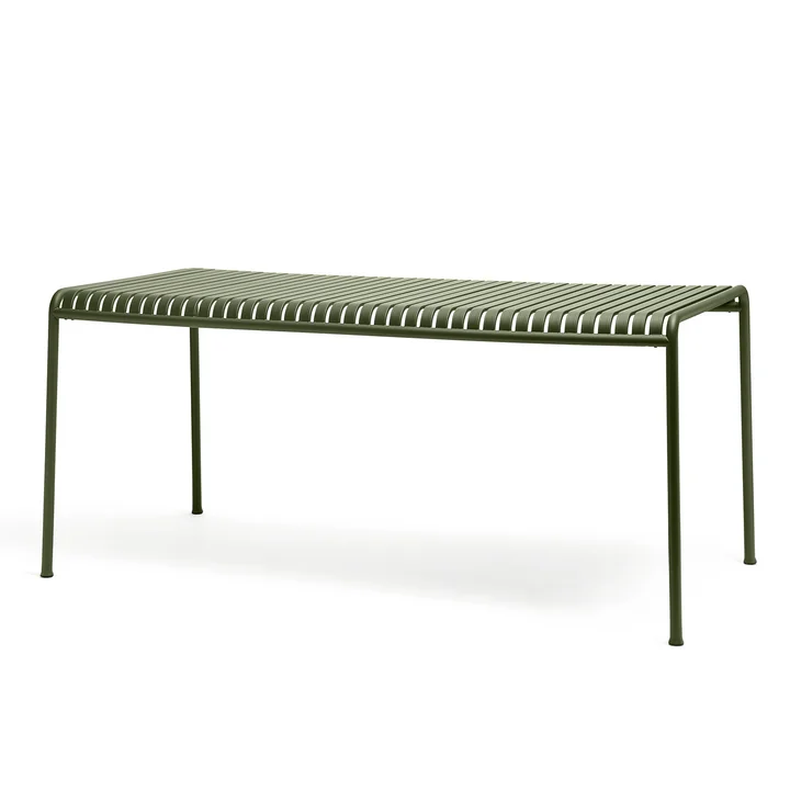 La table Palissade de HAY en olive avec une dimension de 160 x 80 cm