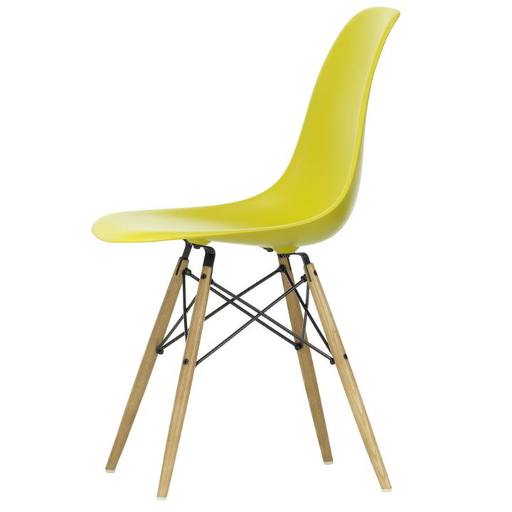 Vitra - Eames Plastic Side Chair DSW, frêne couleur miel / moutarde