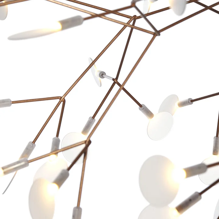 Lampe technique et organique en cuivre