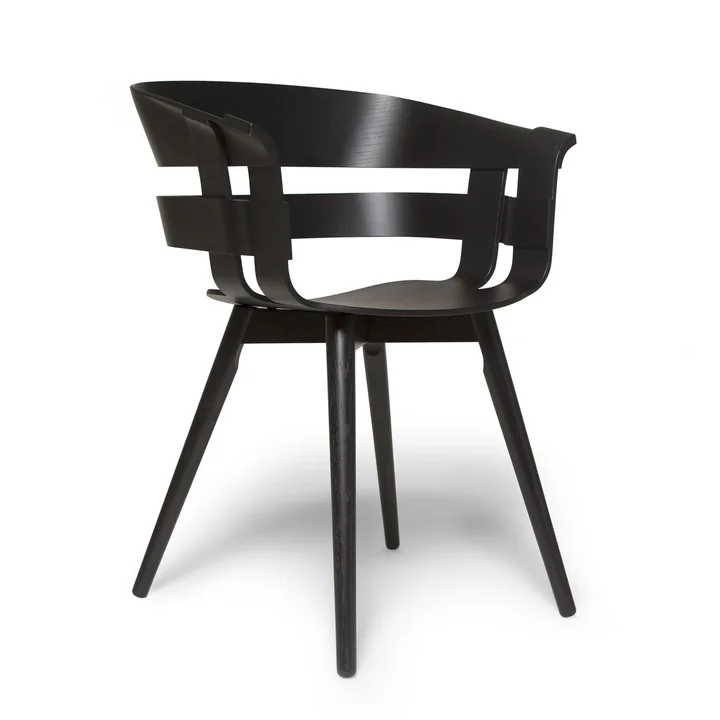 La Wick Chair Wood en noir de Design House Stockholm