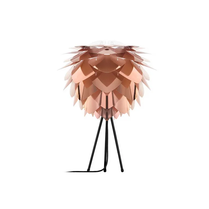 Lampe Silvia cuivrée comme lampe de table