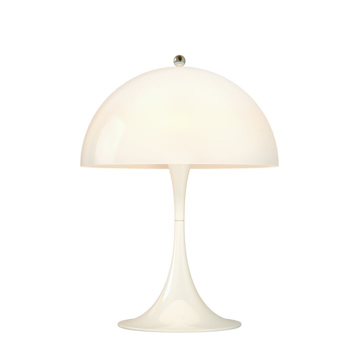 Panthella Mini Lampe de table Ø 25 cm de Louis Poulsen en blanc opalin