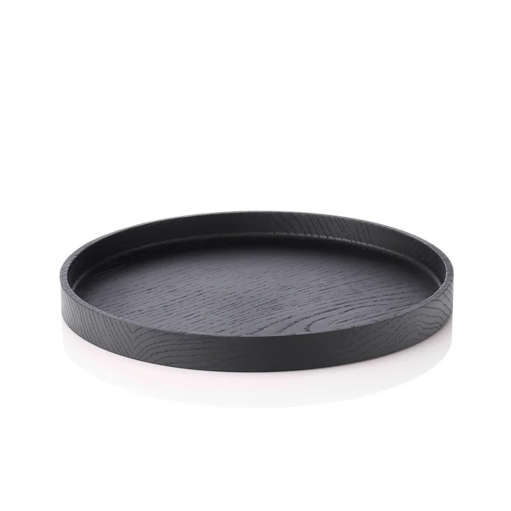 Le plateau de service Luna tray d'applicata ∅ 28 cm en chêne lasuré