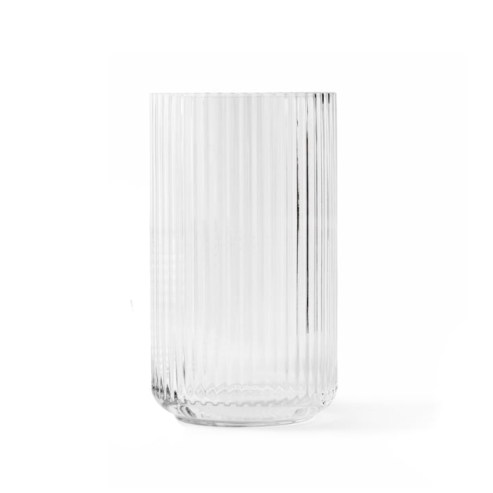 Vase en verre H 20 cm de Lyngby Porcelæn en transparent