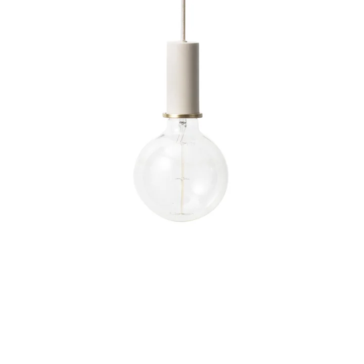 Ferm Living - Pendentif de socle bas, gris clair