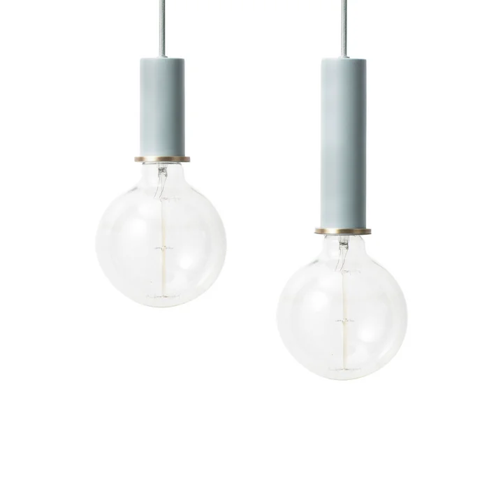 Le Ferm Living - Pendentif à douille bas et haut en bleu clair