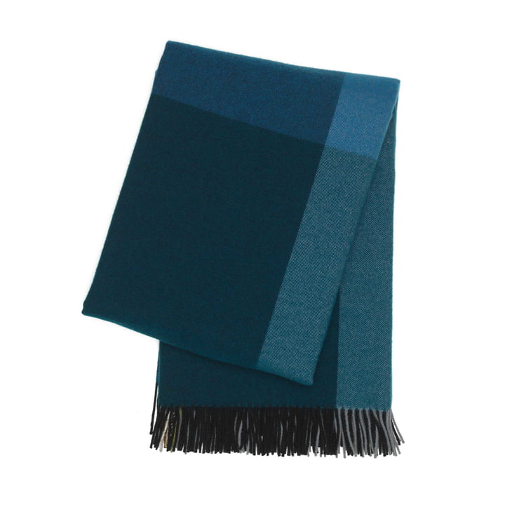 Couverture Colour Block de Vitra en noir et bleu