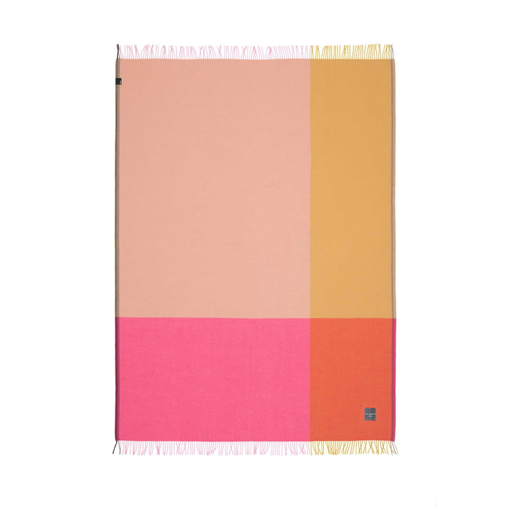 Couverture Colour Block de Vitra en rose et beige