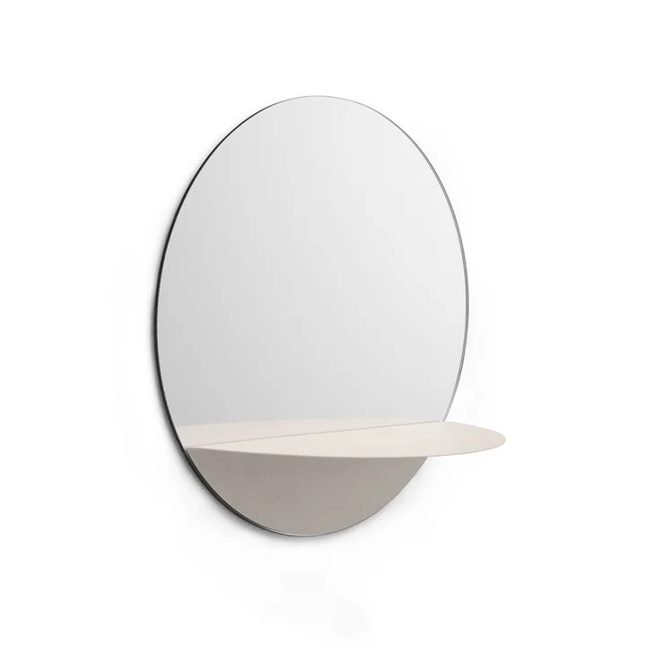 Horizon Miroir rond de Normann Copenhagen en blanc