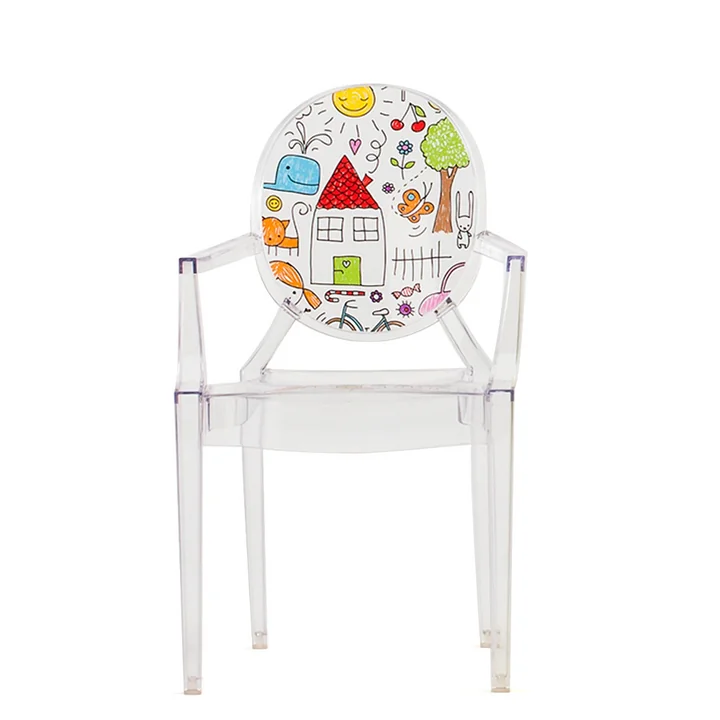 Lou Lou Ghost - Chaise pour enfant de Kartell en Transparent / Sketch