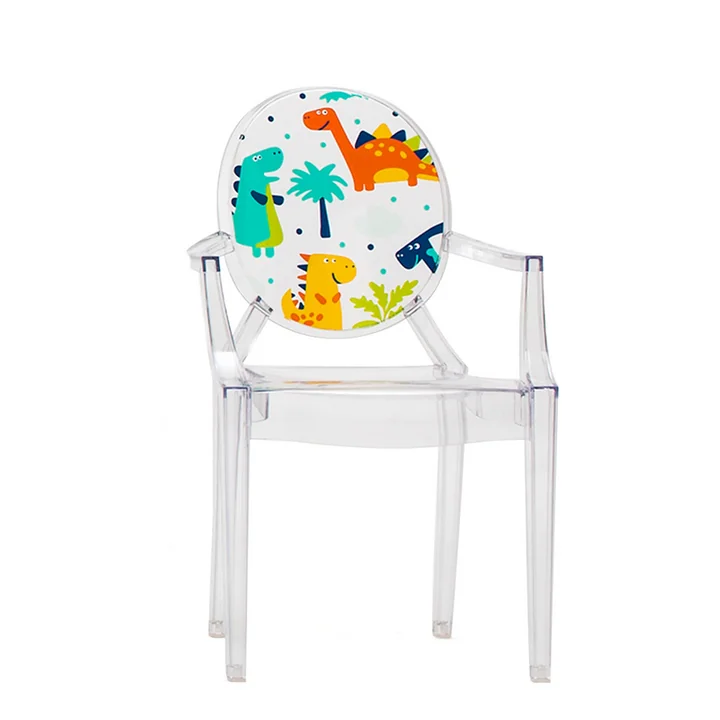 Lou Lou Ghost - Chaise pour enfant de Kartell en Transparent / Dinosaure