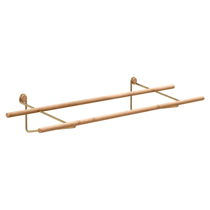 Shoe Rack de We Do Wood en bambou et en laiton
