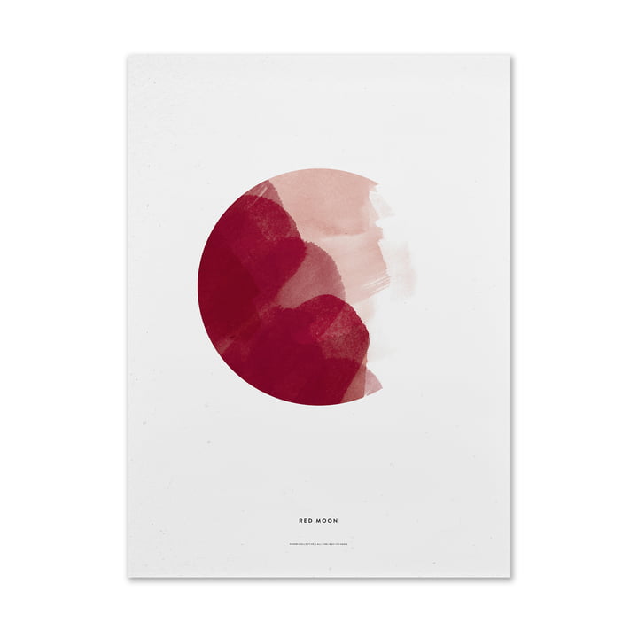 Paper Collective - Poster Red Moon