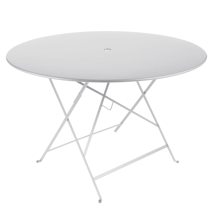 Bistro Table pliante Ø 117 cm de Fermob en blanc coton