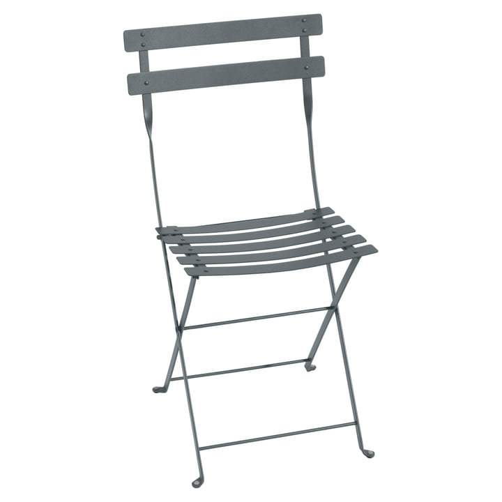 Bistro Chaise pliante en métal de Fermob en gris orage