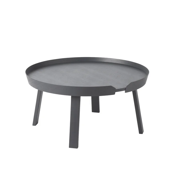 Around Table basse Ø 72 cm de Muuto en anthracite