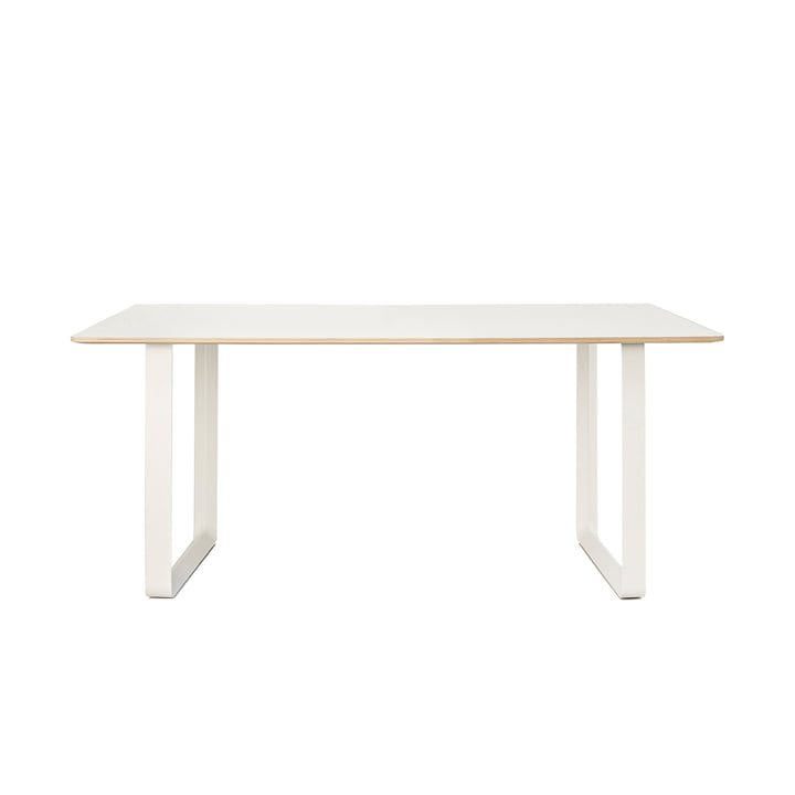 70/70 Table de salle à manger 170 x 85 cm de Muuto en blanc (stratifié)