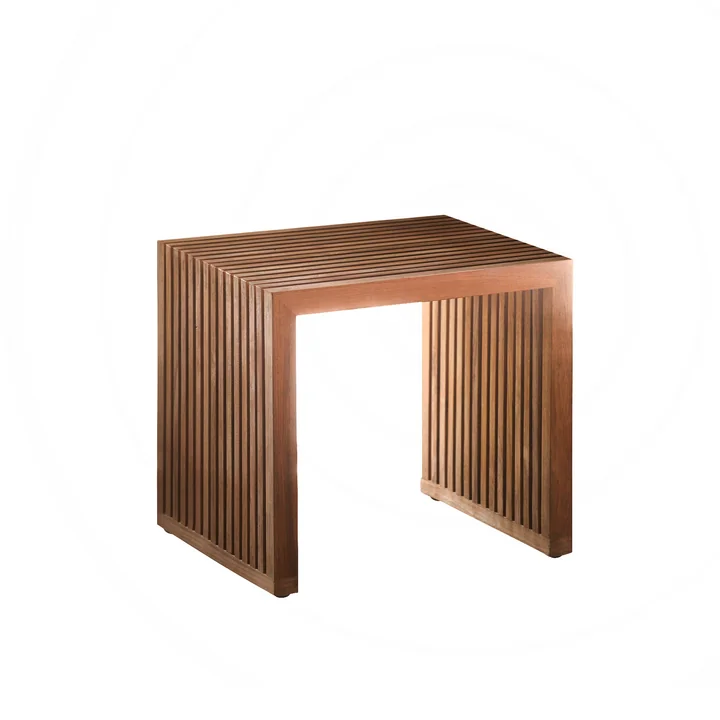 Tabouret Tivoli de Jan Kurtz en bois de teck