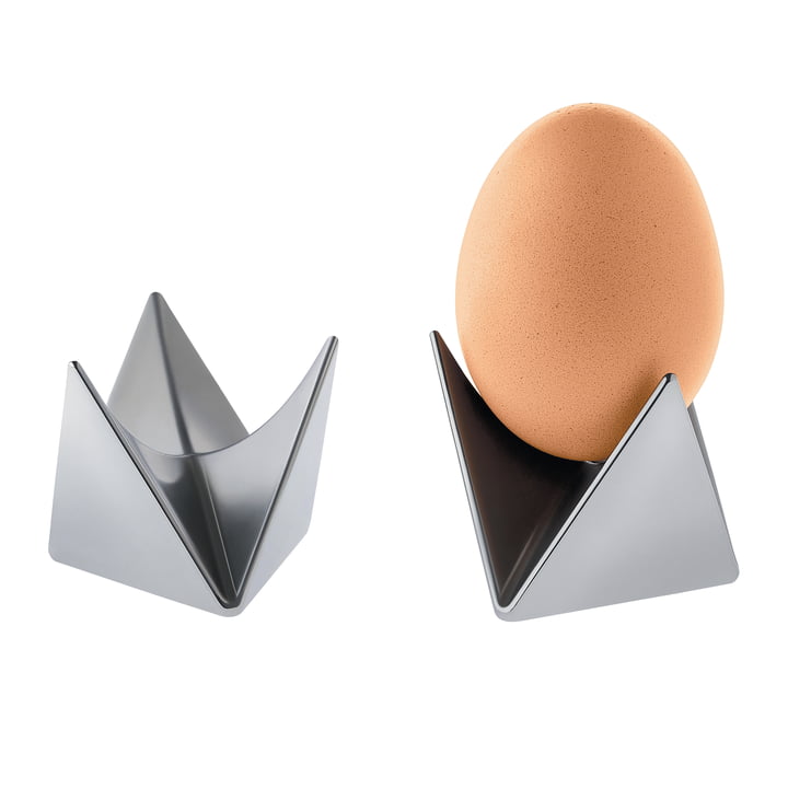 Coquetier Roost d'Alessi en aluminium (lot de 2)