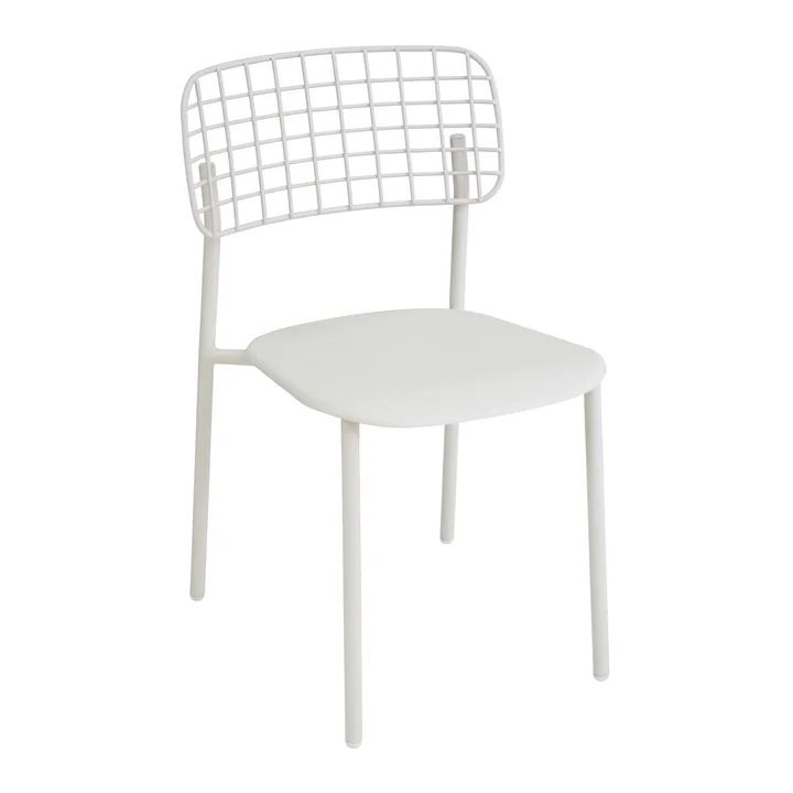 Chaise Lyze d'Emu en blanc