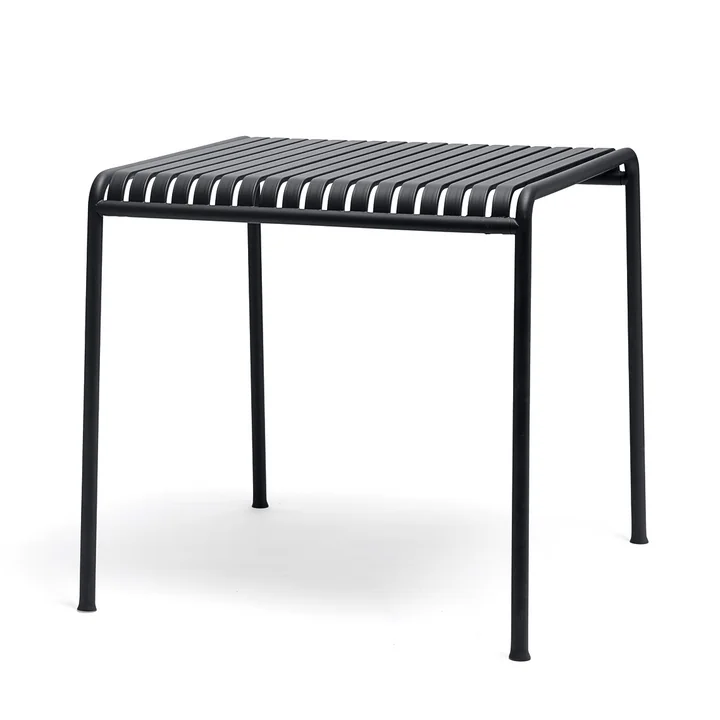 Palissade Table carrée 80 x 80 cm de HAY en anthracite