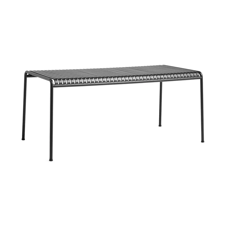 La table Palissade de HAY en anthracite avec une taille de 160 x 80 cm