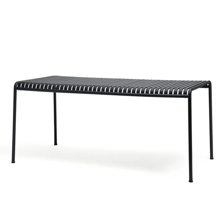 La table Palissade de HAY en anthracite avec une taille de 160 x 80 cm
