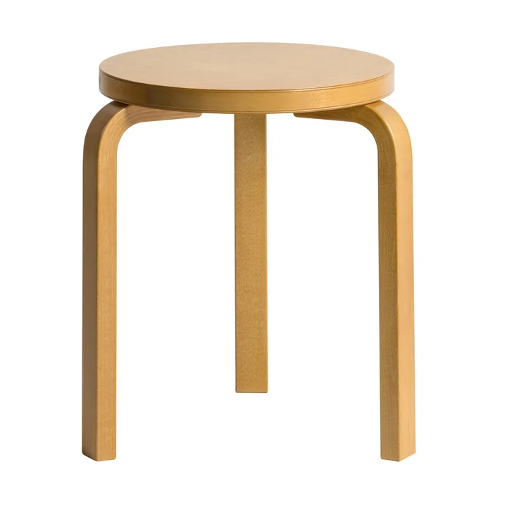 60 Tabouret Bouleau Miel teinté (by Hella Jongerius) de Artek
