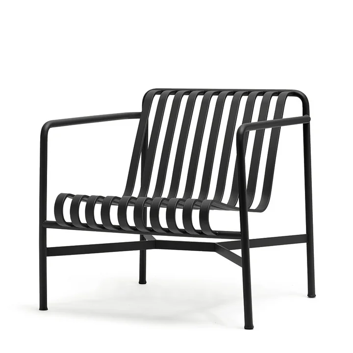Palissade Lounge Chair Low de HAY en anthracite