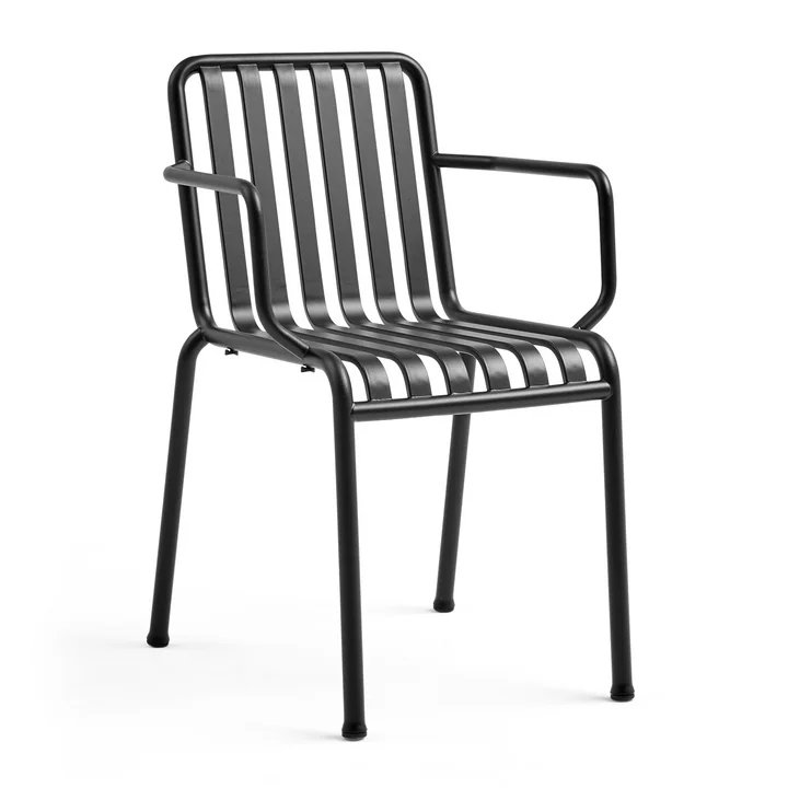 Le HAY Palissade Chaise avec accoudoirs en anthracite