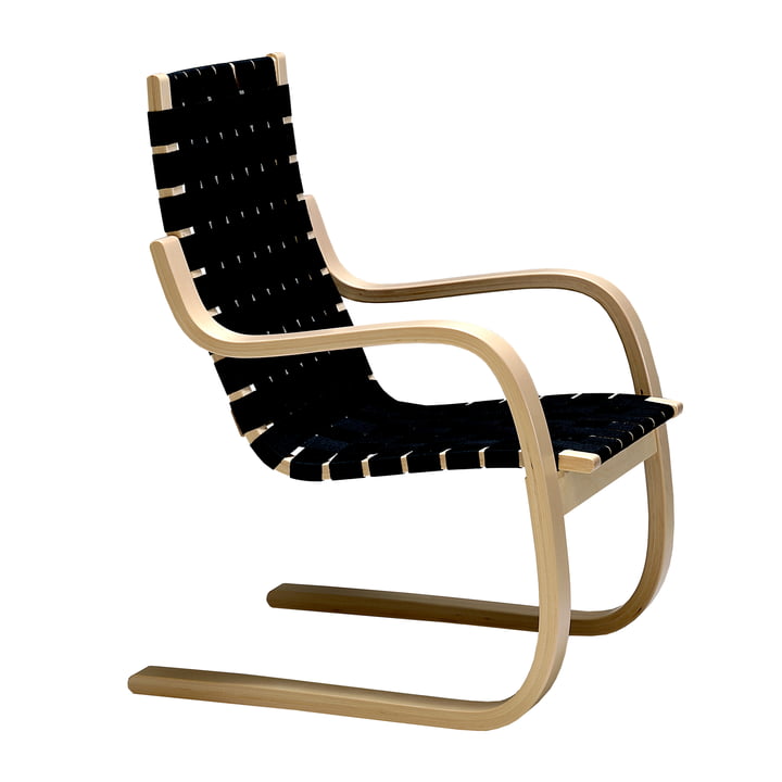 Fauteuil 406 d'Artek en bouleau/noir