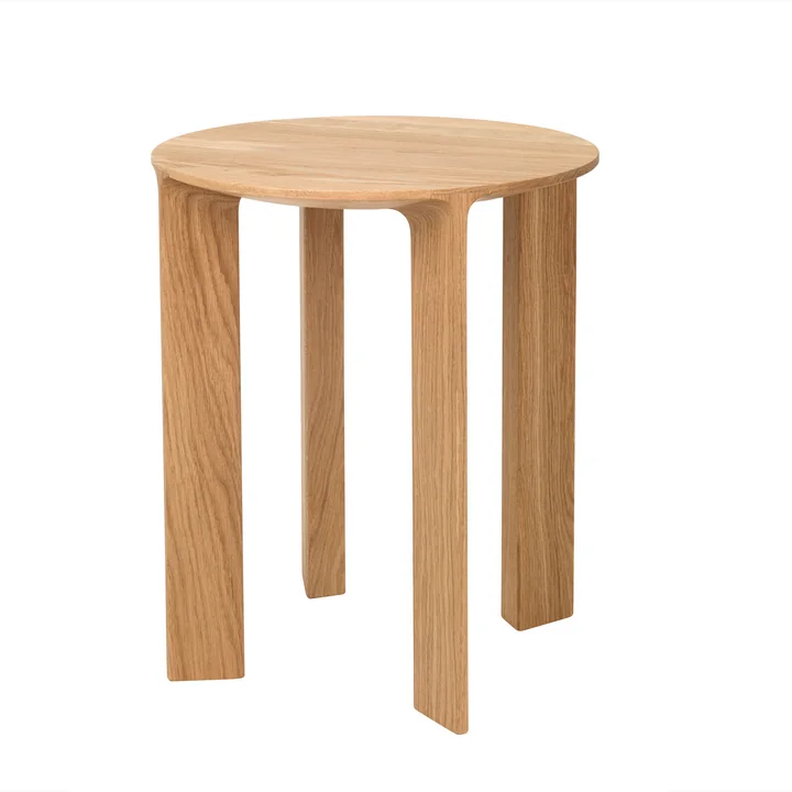 Tabouret et table d’appoint Hans de Schönbuch en bois de chêne naturel huilé