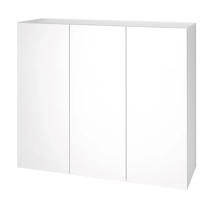 Commode Urban 1073 (120 cm, 3 portes) de Schönbuch en blanc comme la neige (RAL 9016)