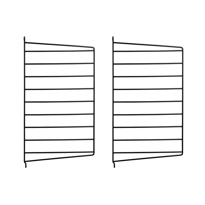 Échelle murale pour String étagère 50 x 30 cm de String en noir (pack de 2)